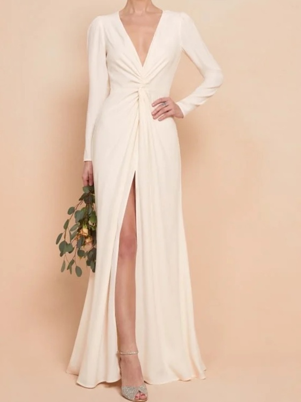 Reformation Gatsby Dress Maxi Ivory NWT